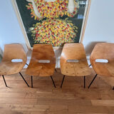 Barrel Chairs Pierre Guariche ARP Steiner x4