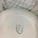 Une suite de 12 assiettes plates Salins 1950