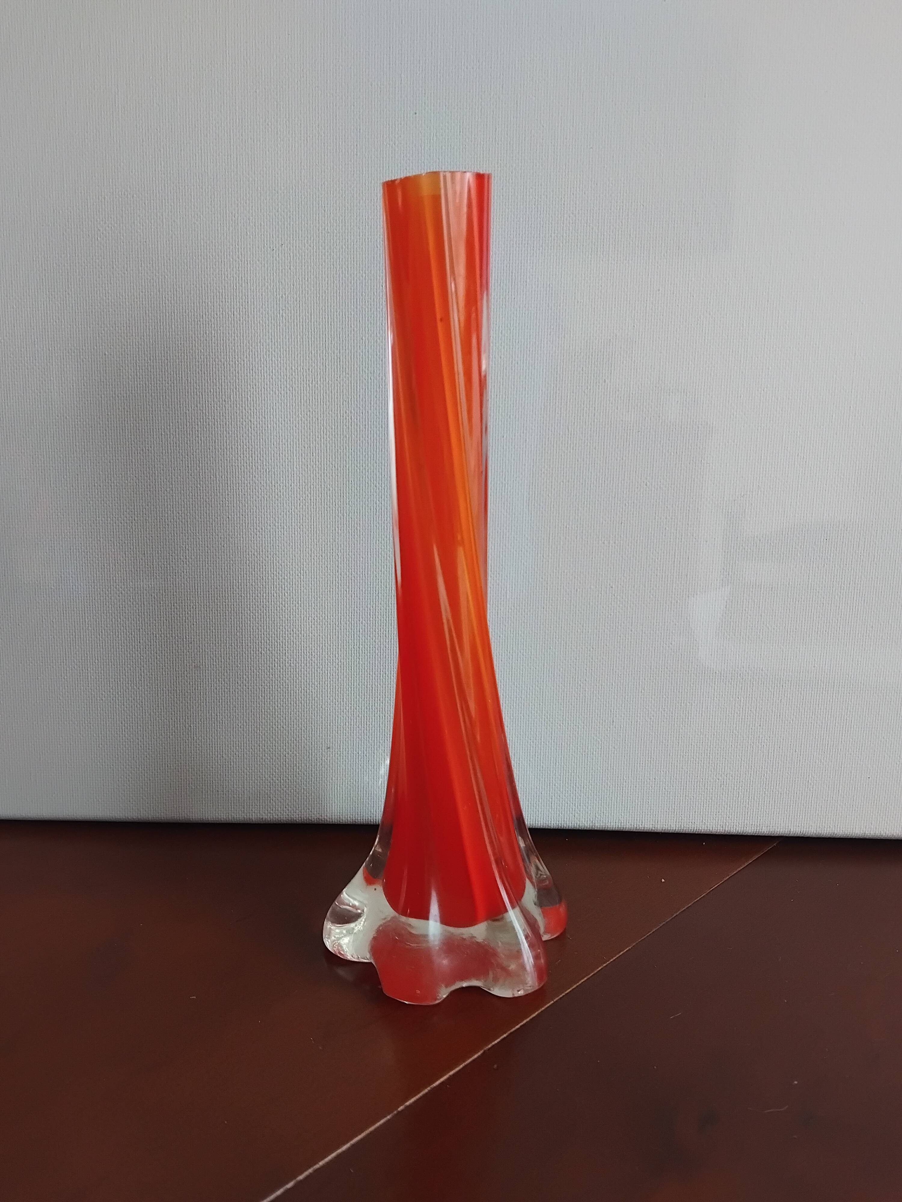 Vintage orange vase