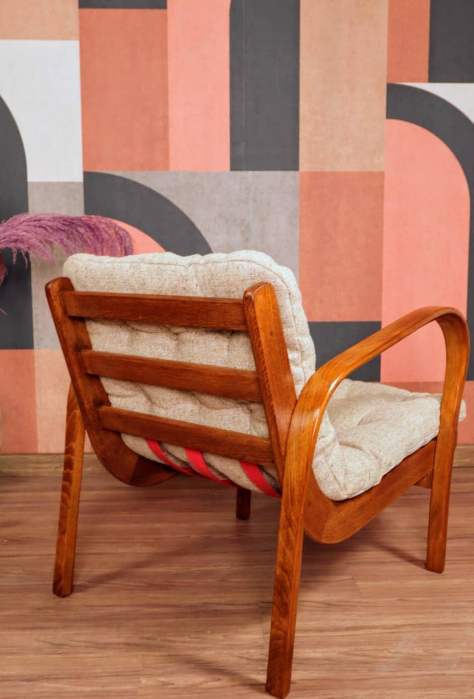 Vintage armchair granola beige 1960