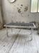 Table basse chrome et carrelage années 50