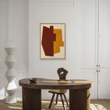 Original minimalist and abstract painting, B18