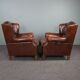 Set of two sheepskin armchairs