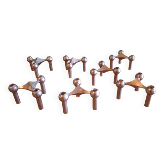 7 bougeoirs Nagel design 70'S