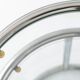 Table d'appoint vintage en chrome et verre, Allemagne années 1970, style mid-century moderne ronde.