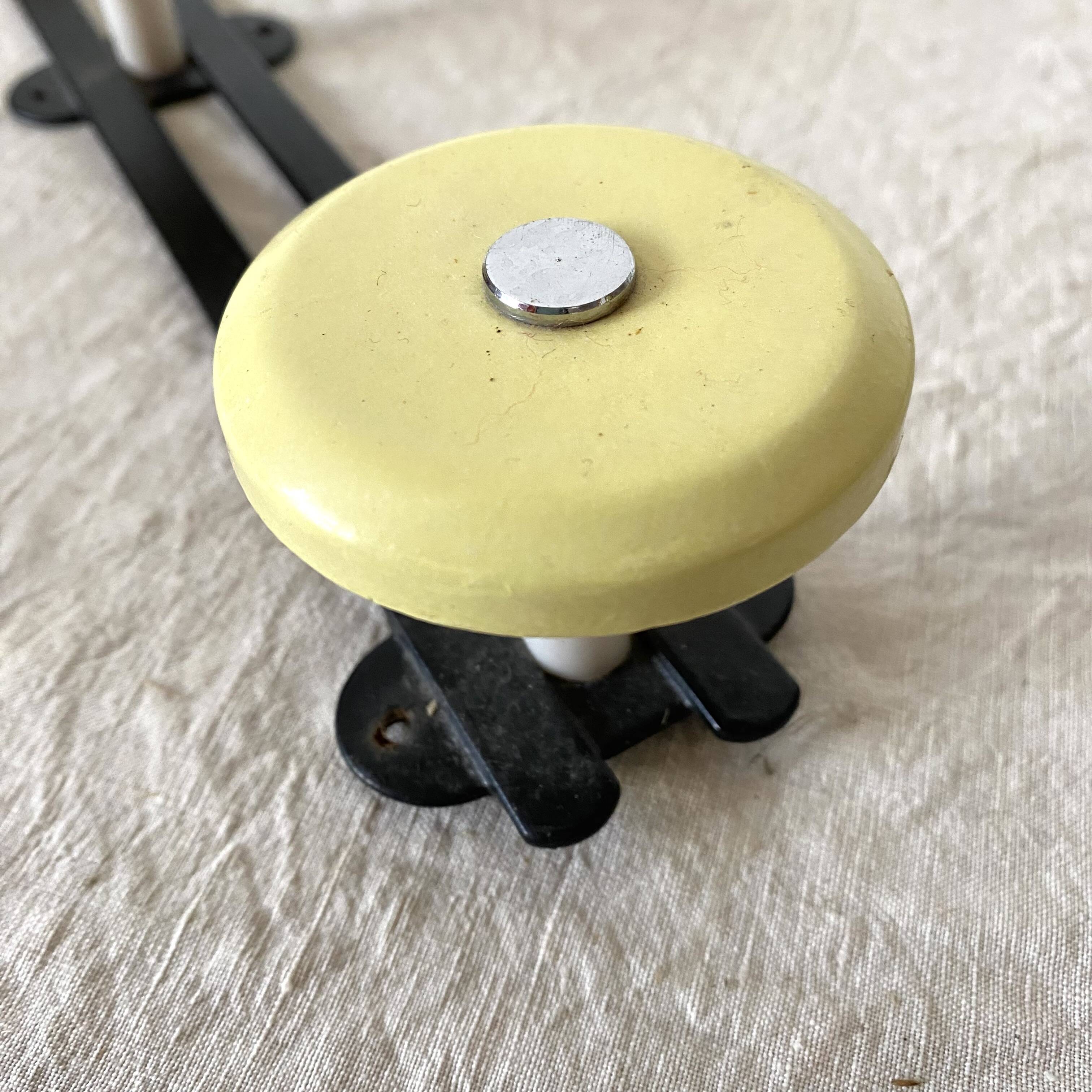 Vintage wall coat rack with 5 hooks