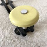 Vintage wall coat rack with 5 hooks