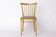 Vintage Beech Wood Kitchen Chair – 1960s German Design, Grey Upholstery