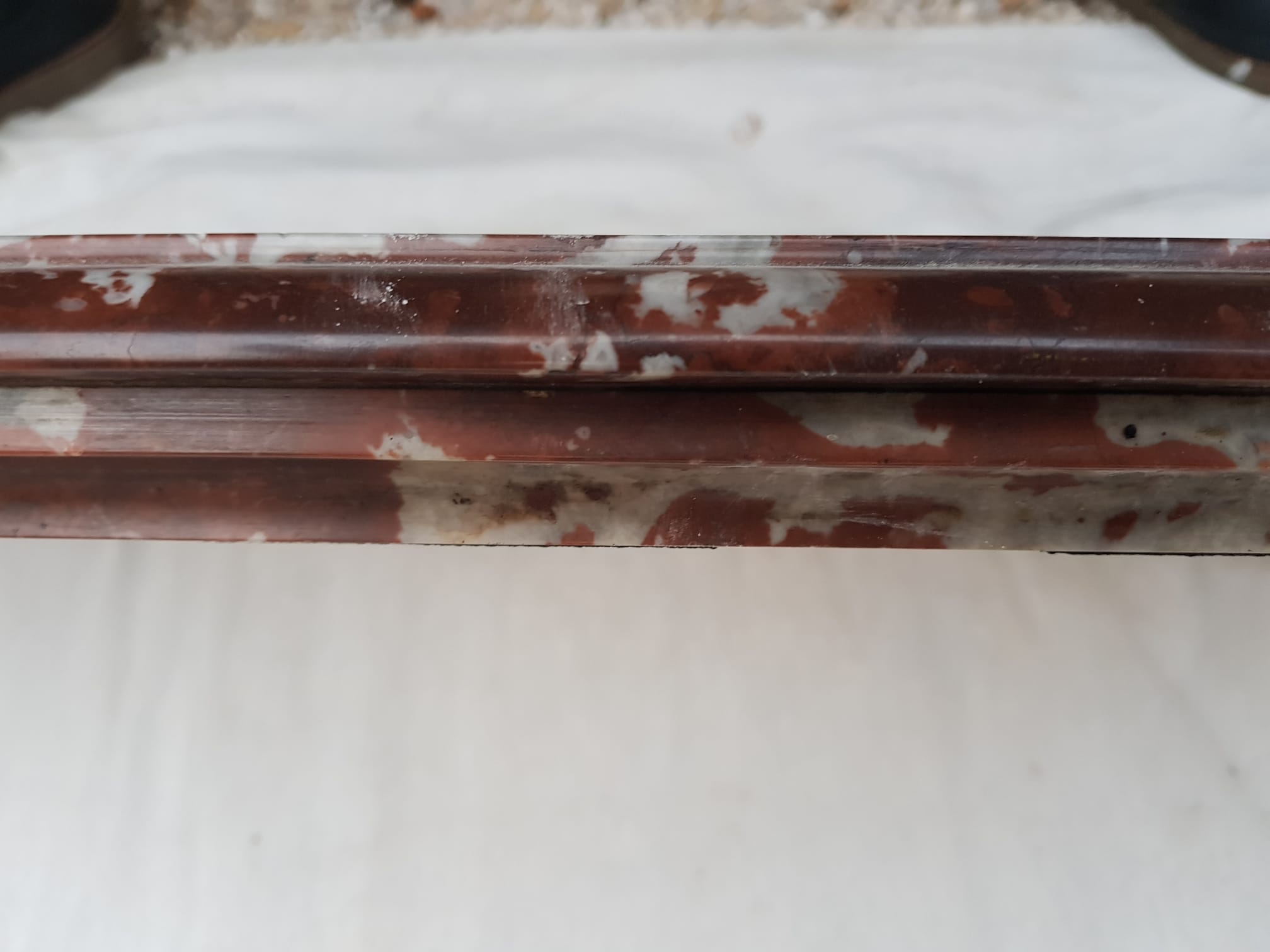 Fireplace in red marble from Languedoc