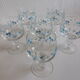 6 Verres myosotis