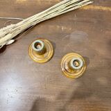 Pair of ceramic candle holders