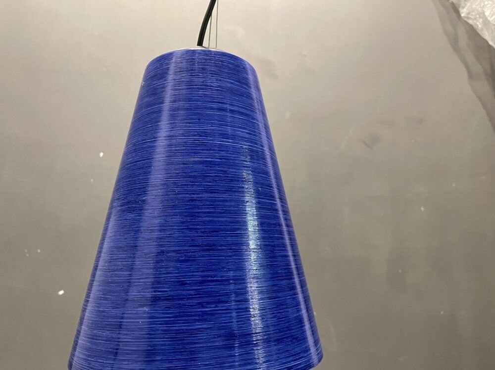 Mid-century italian murano glass light pendants, set of 2