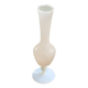 Soliflore vase in pink beige opaline and white base vintage and design