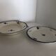 Set of 2 plates Digoin Sarreguemines model Mary Lou hand-painted