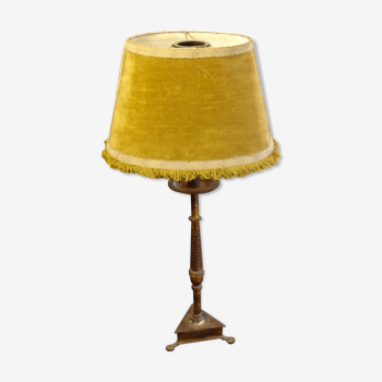 Table lamp in beaten iron, Haute Epoque style, H 70 cm