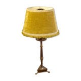 Lampe à poser en fer battu, façon haute epoque, h 70 cm