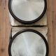 Pair of large Holophane Thorn Europhane vintage wall lights (1990)