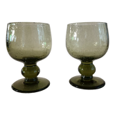 2 cognac glasses