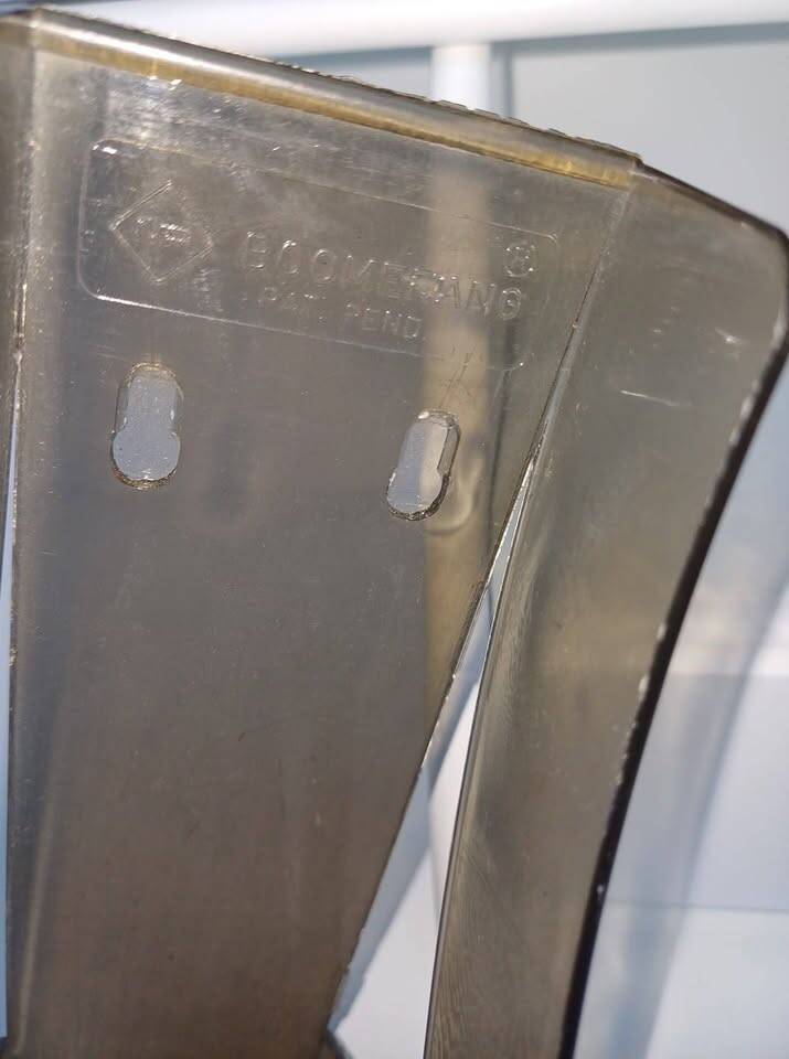 Vinyl holder 33 rounds boomerang 70's