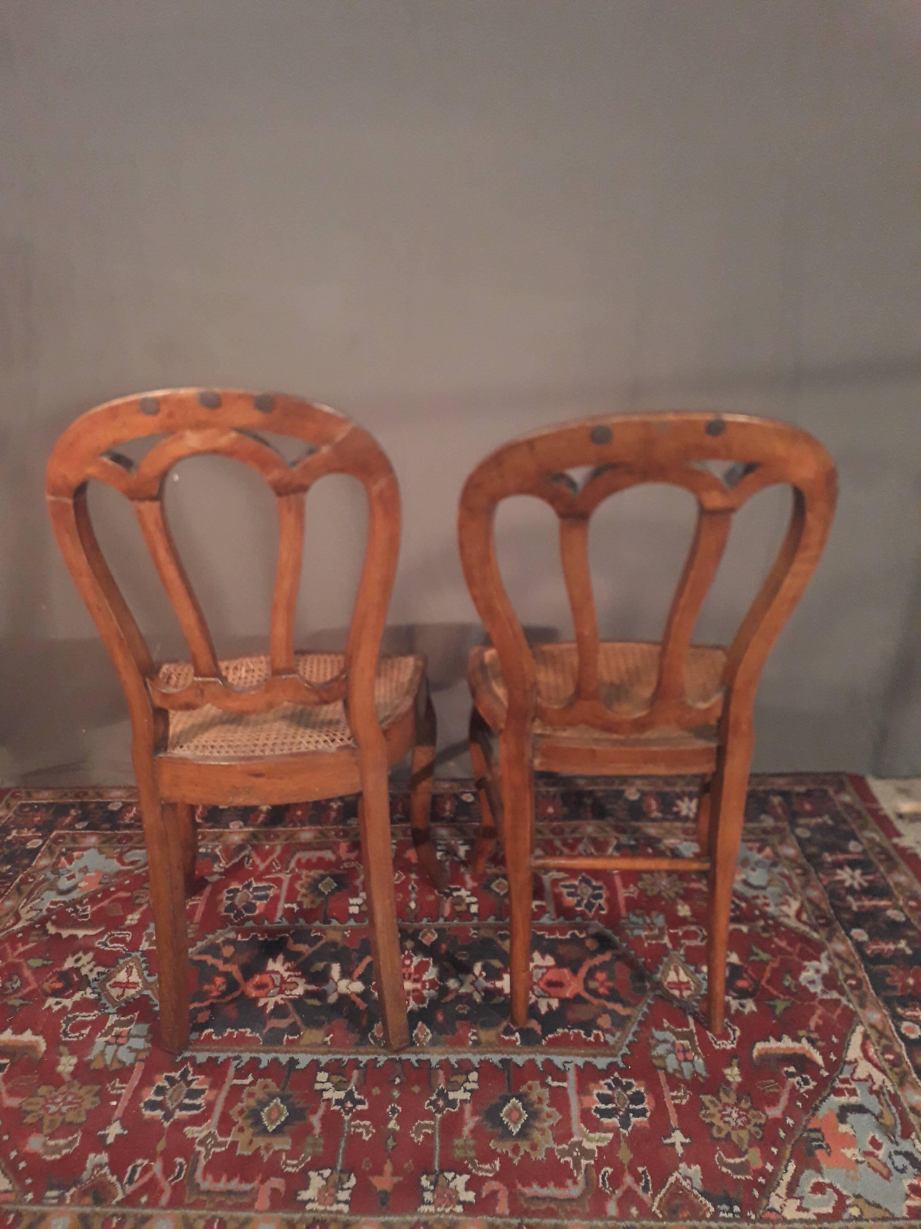 Pair of chairs Louis Philippe