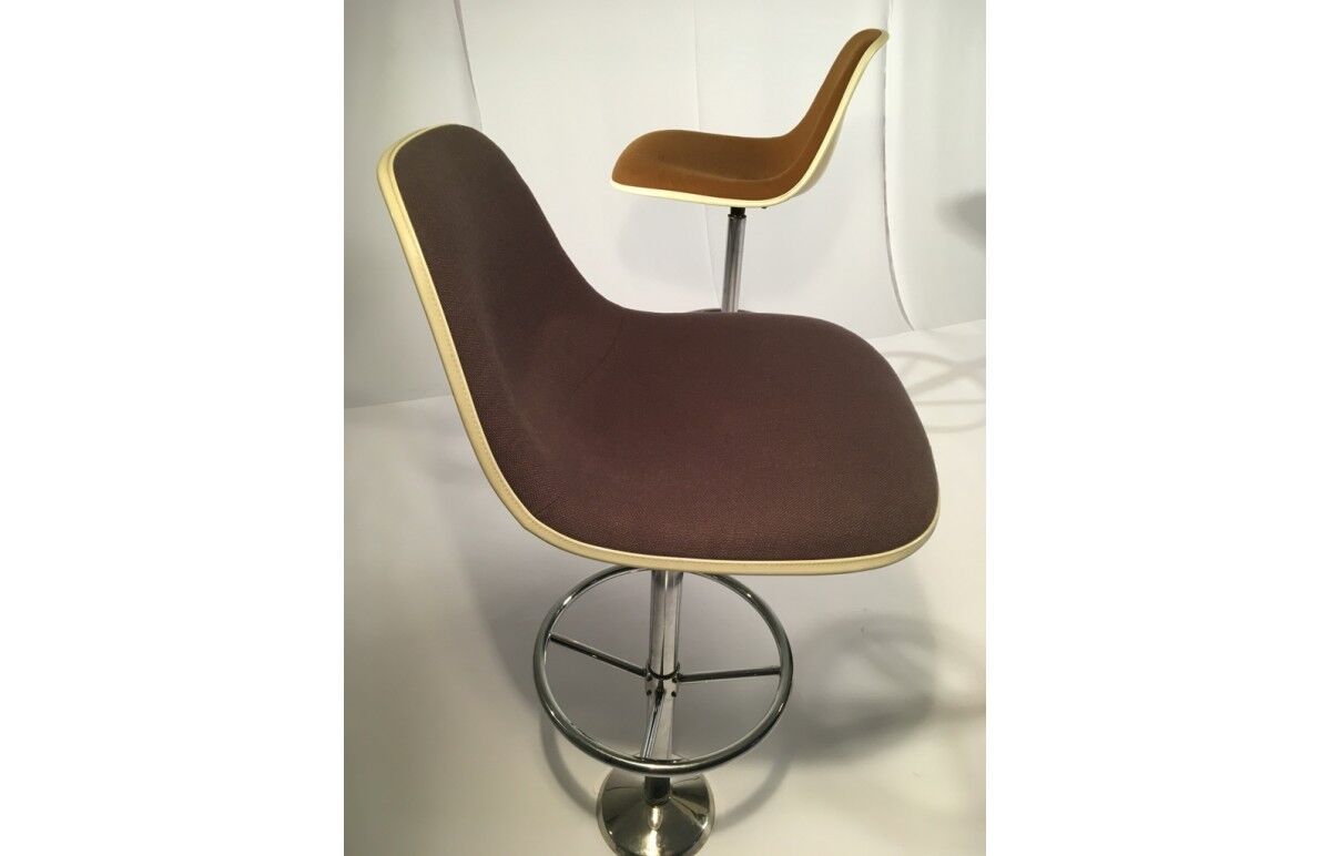 Vintage Bar Stools By Ray & Charles Eames For Herman Miller, Set Of 4