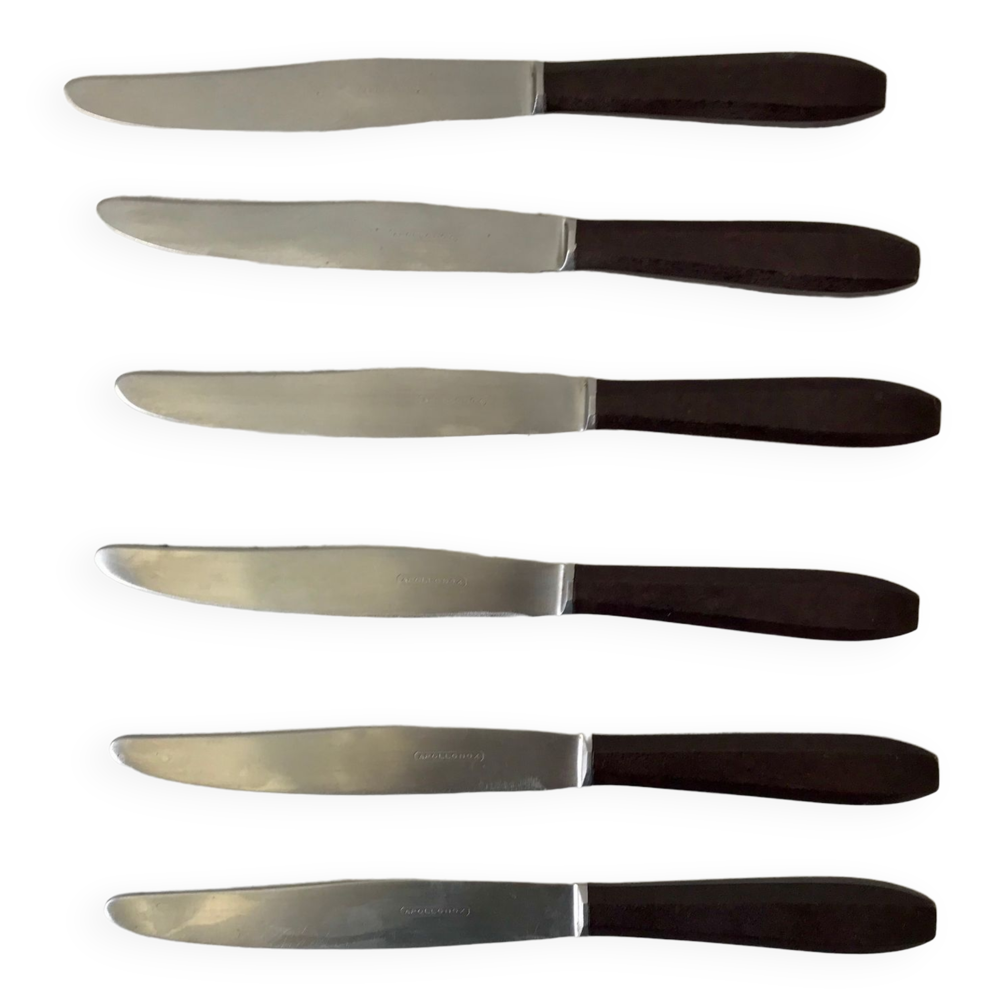 6 bakelite knives 60s-70s