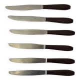 6 bakelite knives 60s-70s