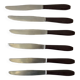 6 couteaux en bakélite années 60-70