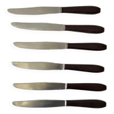 6 couteaux en bakélite années 60-70