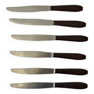 6 couteaux en bakélite années 60-70