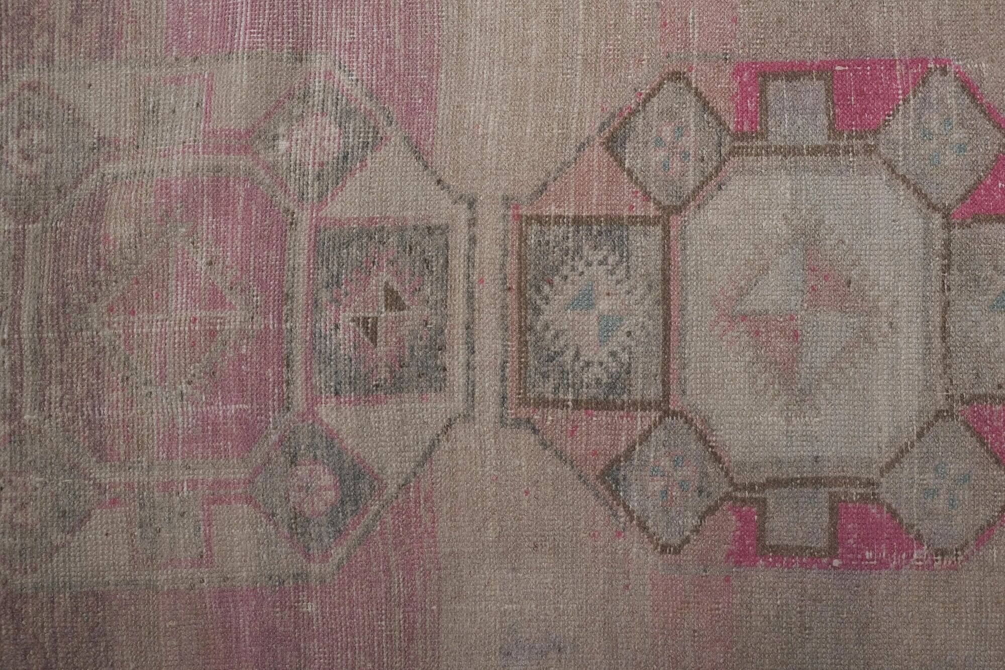 Vintage Turkish hallway rug 76x735 cm