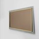 Large Mid-Century Belgo Chrome Mirror in Metal and Fumé Glass, Belgium 1980