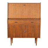 Secrétaire en placage de noyer, années 1950