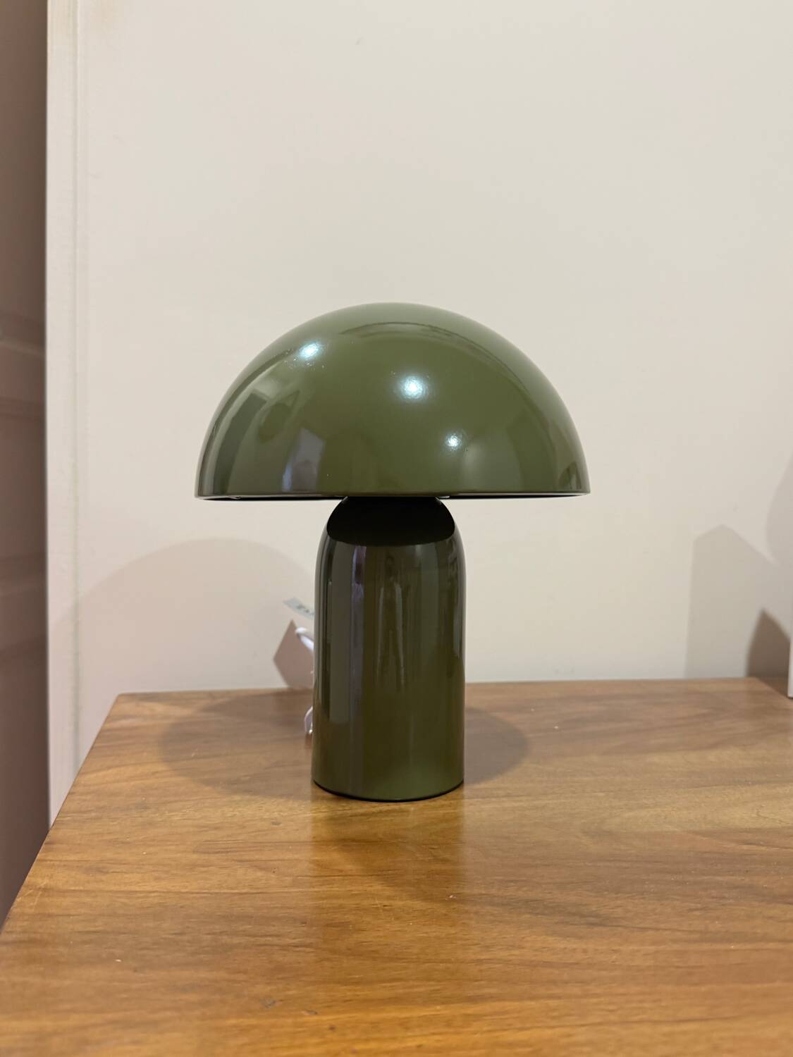 Lampe champignon vert kaki
