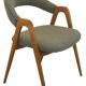 vintage WK Möbel style fauteuil / stoel 'Wildflecken' nieuwe bouclé stof