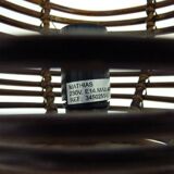 Pair of Mathias rattan lamps from the 90s