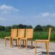 Set 4 - plywood beech dining chair Dutch design postmodern