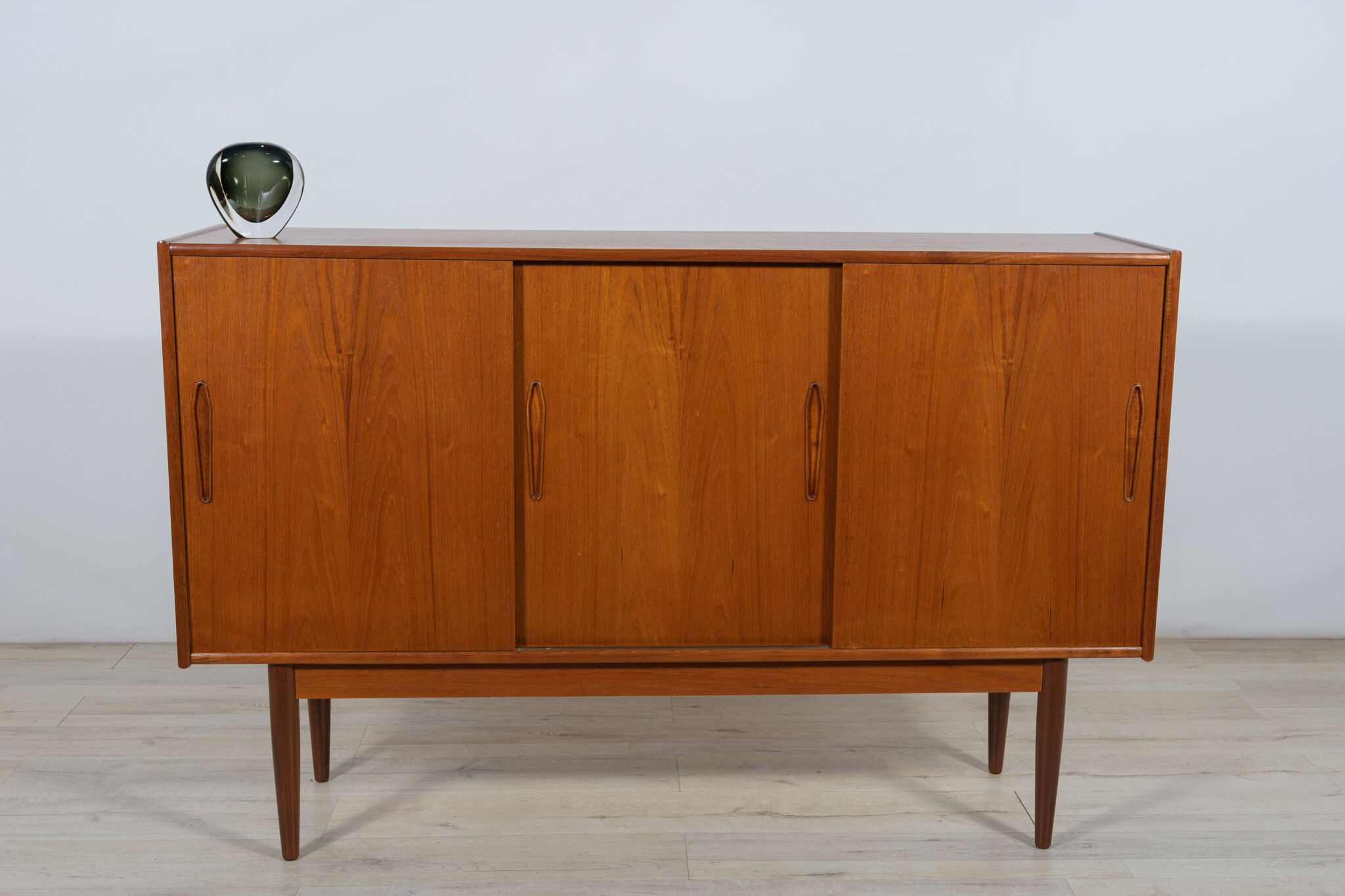 Danish high sideboard in teak, 1960s