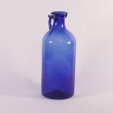 Antique handblown cobalt blue pitcher bottle, ca 1900.