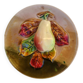 Pear slip plate in relief