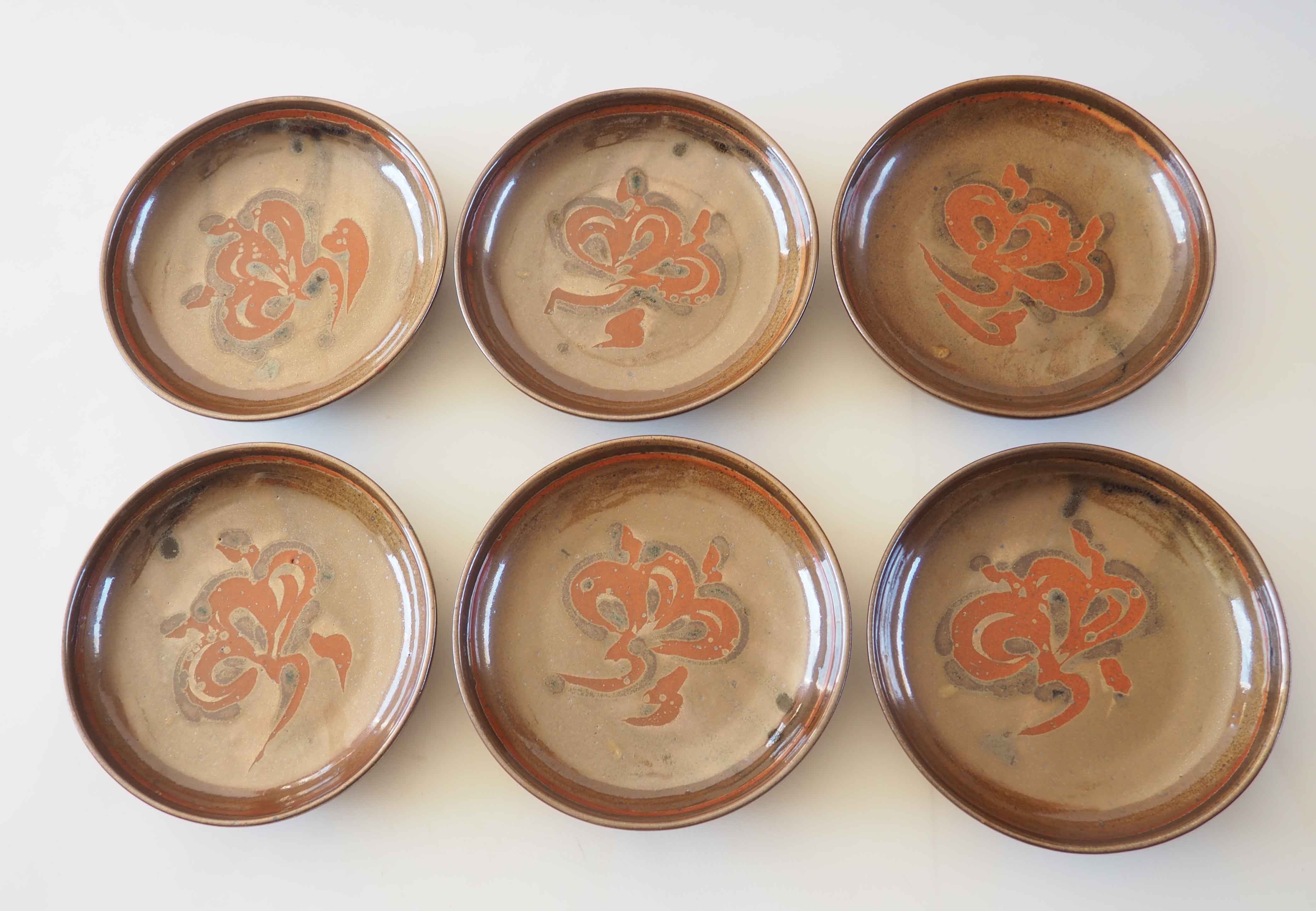 6 Blanot stoneware plates