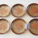 6 Blanot stoneware plates