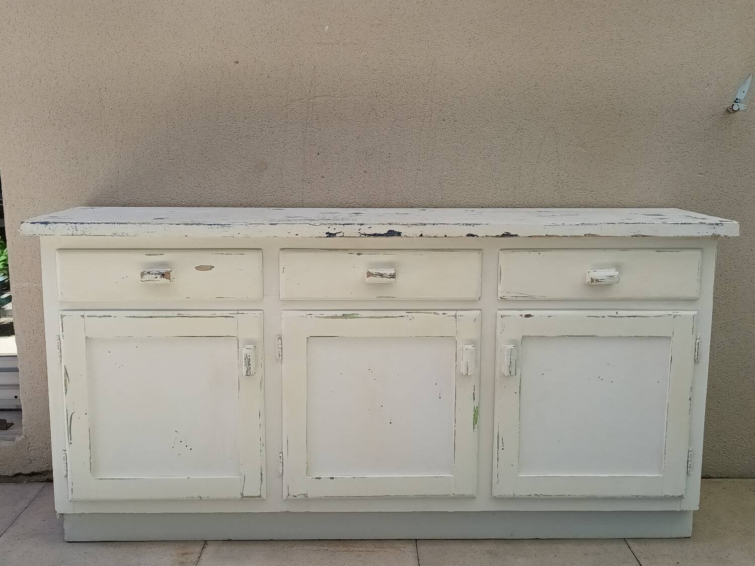 Rustic antique patinated sideboard