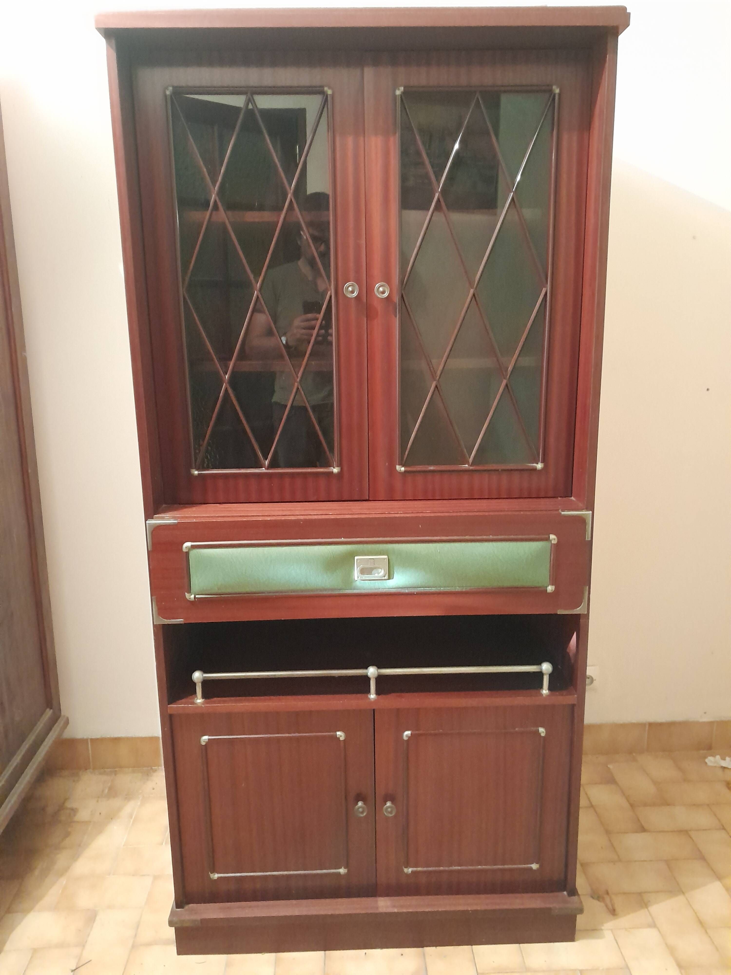 Art Deco vintage secretary bookcase – 1940s/1950s