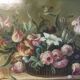 Bouquet fleurs composition sur toile 91x71