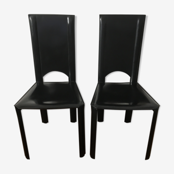 Pair of Couro of Brazil chairs