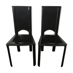 Paire chaises Couro