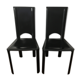 Paire de chaises de Couro of Brazil