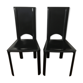 Pair of Couro of Brazil chairs