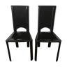Paire de chaises de Couro of Brazil